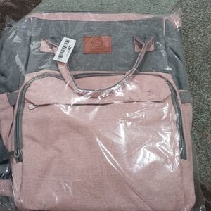 Stylish Pink and Gray Women's Bag